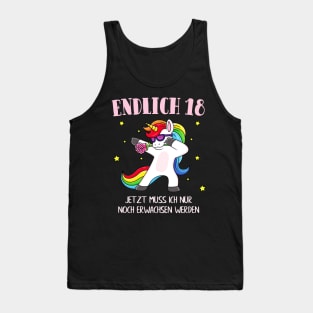 Endlich 18 Frauen Damen 18. Geburtstag Tank Top